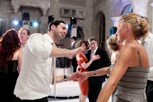 groom and mother in law dancing at Aynhoe Park